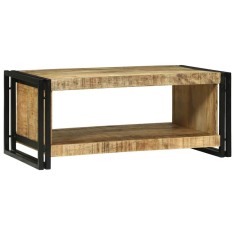 vidaXL Masă de cafea 90 x 50 x 38 cm Lemn masiv de mango nefinisat