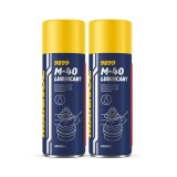 Pachet 2 x Spray Multifunctional Mannol M-40, Lubrifiant Universal, Degripant, Anti-Coroziune, Curata si Protejeaza, Fara Silicon, Elimina Umezeala si