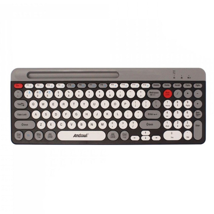 Tastatura wireless QK8066, BT, suport tableta/telefon