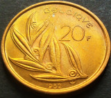 Moneda 20 FRANCI - BELGIA, anul 1982 *cod 3158, Europa