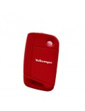 Husa cheie briceag auto din silicon VW Golf 7/ Jetta ROSU, Xenon Bright