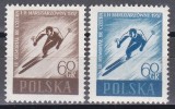 Polonia 1957 - A 12-a cobor&acirc;re memorială pe schi pentru Bronislaw Czech și Helena Marusarz&oacute;wna, uciși de naziști &icirc;n al Doilea Război Mondial, MNH