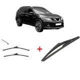 Cumpara ieftin Set 3 stergatoare NISSAN X-TRAIL III (T32_, T32R, T32RR) 2014, parbriz si luneta, Valeo Silencio
