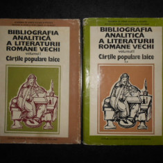 Bibliografia analitică a literaturii române vechi 2 volume (1976, ed. cartonata)