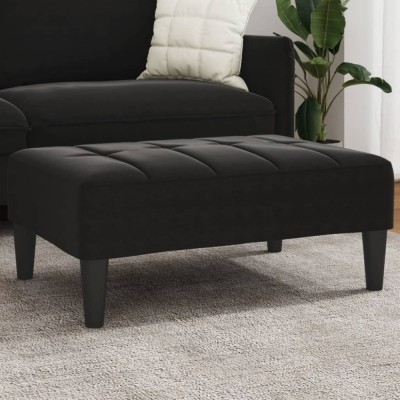 vidaXL Taburet, negru, 77x55x31 cm, catifea 4007387 foto