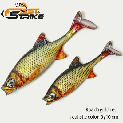 Shad Fast Strike Roach, RGR Roach Gold Red, 8cm, 5g foto