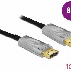 Cablu DisplayPort activ optic v1.4 8K60Hz/4K144Hz T-T 15m, Delock 85886