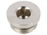 Obturator alamă nichelată G 1/2 cu O-ring 50bar