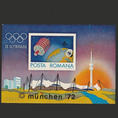 Olimpiada Munchen LP799 Nedantelat Romania 1972 foto