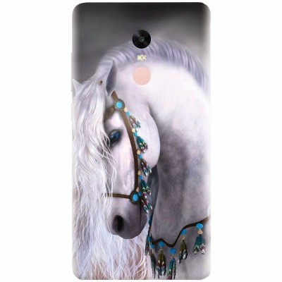 Husa silicon pentru Xiaomi Redmi Note 5A Prime, White Horse foto