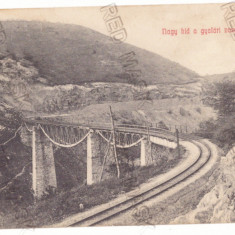 3980 - GHELARI, Hunedoara, Bridge, Romania - old postcard - used - 1911