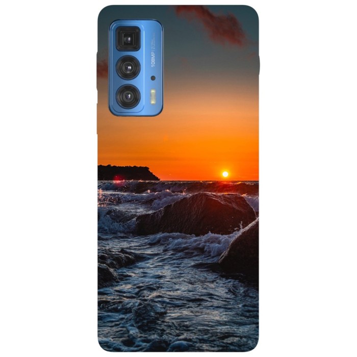 Husa compatibila cu Motorola G20 model Sea at the dawn, Silicon, TPU, Viceversa
