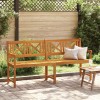 VidaXL Bancă de grădină Maro 180 x 56 x 90cm Lemn masiv de acacia 4105526