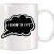 Cana alba personalizata cu mesajul I Know I&#039;m Cute, INOVATIX&reg;. 330ml