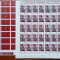 1971-50 ani PCR-Lp 764 coli de 40 buc.-2 coli-part. set-MNH