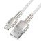 Cablu USB to Lightning 18W 2.4A 480Mbps 2M Alb Baseus CALJK-B02 Cafule Series Metal