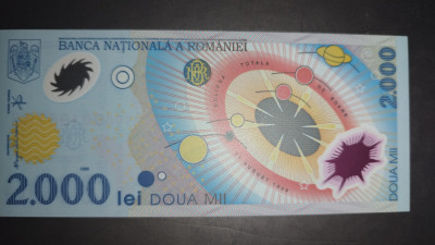 SD0189 Romania 2000 lei 1999 UNC eclipsa foto