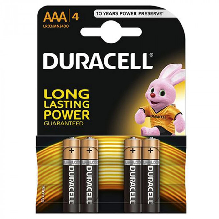 BATERII DURACELL ALKALINE R3 AAA