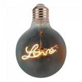 Bec led g125 e27 5w cu filament 2200k alb cald model love, Oem