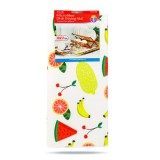 Covoras de uscare vase din microfibra - 38 x 51 cm - model cu fructe tropicale Best CarHome