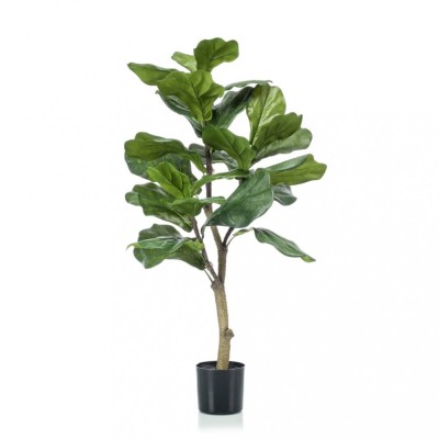 Emerald Ficus artificial Lyrata 90 cm foto