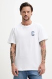 Converse tricou din bumbac barbati, culoarea alb, cu imprimeu, 10027362-A02