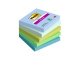 Notes adeziv Super Sticky 76 x 76 mm 90 file x 5 culori asortate Post-It 3M