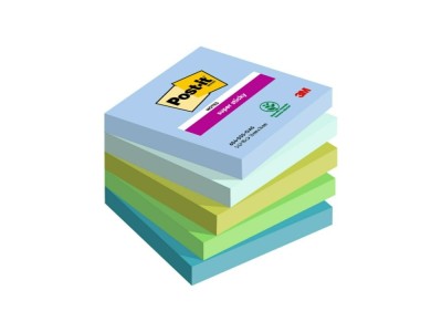 Notes adeziv Super Sticky 76 x 76 mm 90 file x 5 culori asortate Post-It 3M foto