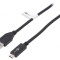 Cablu USB 3.1 A la C 1m Negru 10Gbps
