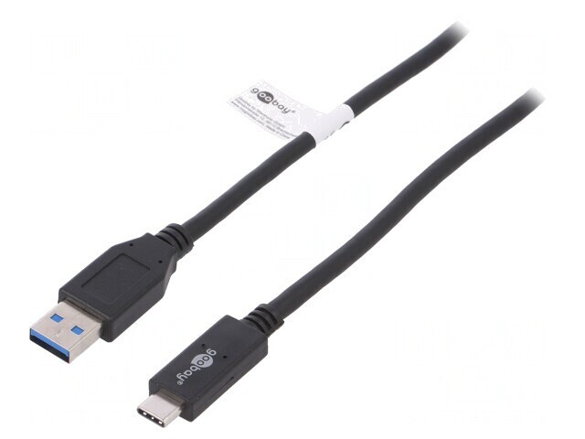 Cablu USB 3.1 A la C 1m Negru 10Gbps