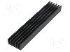 Radiator extrudat, aluminiu, 100mm x 21mm, neagra, FISCHER ELEKTRONIK - SK 652 100 SA