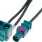 Adaptor antena Audi RNS-E, mufa Fakra la Soclu Fakra dubla