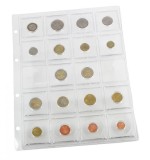Set 2 folii blister A4 pentru 40 monede in capsule patrate
