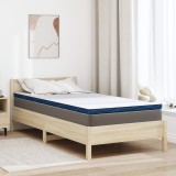 vidaXL Păturile pentru saltea Alb și albastru 100 x 200 cm