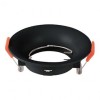 CORP SPOT GU10 ROTUND 88X40MM - NEGRU, V-TAC