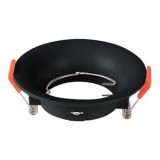 CORP SPOT GU10 ROTUND 88X40MM - NEGRU