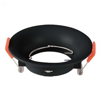 CORP SPOT GU10 ROTUND 88X40MM - NEGRU foto