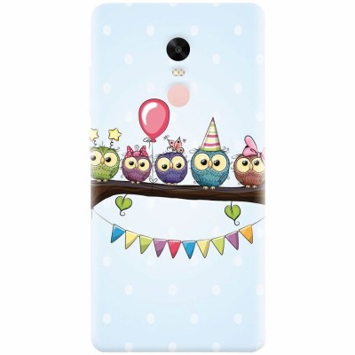 Husa silicon pentru Xiaomi Remdi Note 4X, Party Birds foto