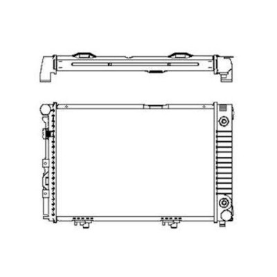 Radiator racire Mercedes W124/Clasa E, 1984-03.1990 Model 250d (2, 5 D 66/69kw); 200d/E200 Diesel (2, 0 D 55kw) Diesel, tip climatizare fara AC, cuti foto