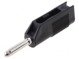 Conector banană 4mm 30A negru 2,5mm2, HIRSCHMANN