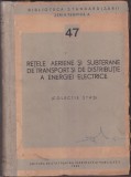 RETELE AERIENE SI SUBTERANE DE TRANSPORT DISTRIBUTIE A ENERGIEI (colectie STAS), 1966