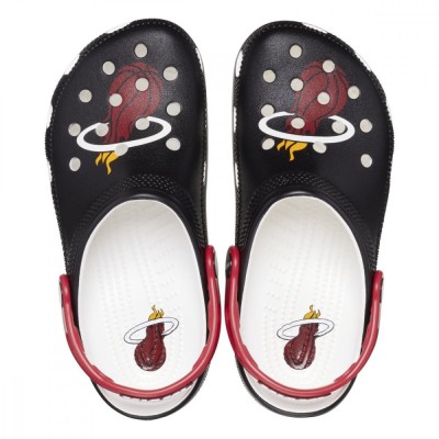 Saboti Crocs Classic NBA Miami Heat Clog Negru - Black foto