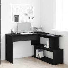 Birou vidaXL Negru Stejar 200x50x76 cm Lemn Prelucrat