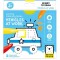 Carte de colorat pentru bebelusi Banana Panda Ready To Draw, Vehicule la lucru, 23 ilustratii simple, 2 carti tip acordeon, 96 cm lungime