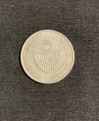 Moneda 5 schilling 1984 Austria foto