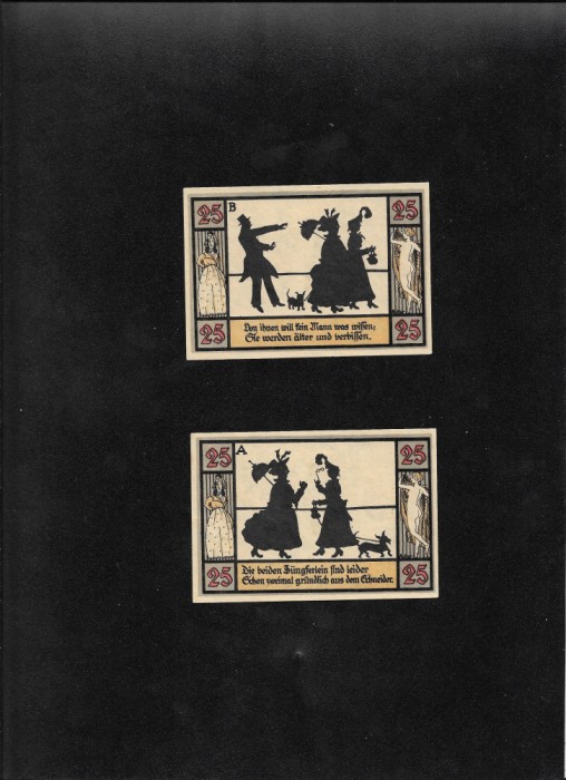 Set Notgeld 2 x 25 pf Apolda