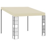 VidaXL Pavilion de perete, crem, 3 x 3 m, material textil