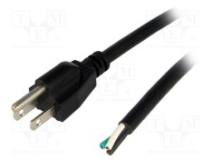 Cablu 3x16AWG NEMA 5-15 LIAN DUNG, 3,5m, negru, 13A foto