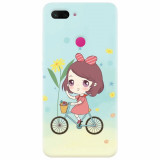 Husa silicon pentru Xiaomi Mi 8 Lite, Girl And Bike
