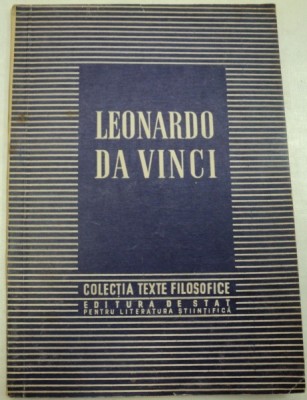 LEONARDO DA VINCI de C. I GULIAN , 1952 foto